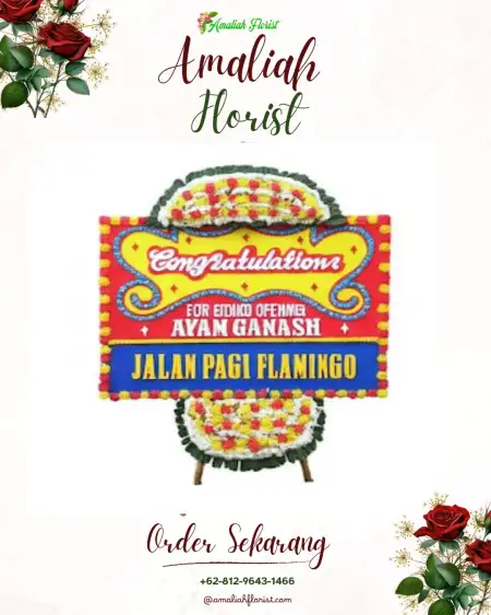 Sewa Papan Bunga Batumarmar